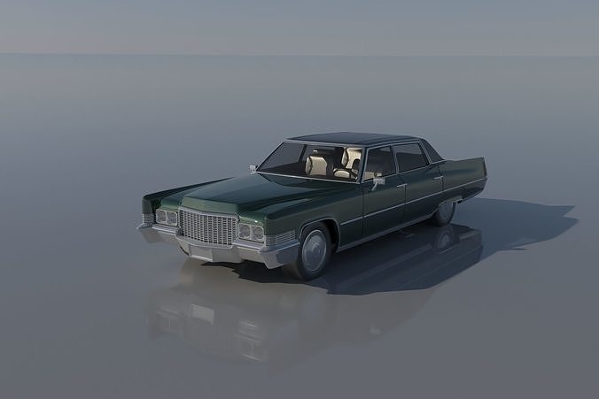 Cadillac FLeetwood Brougham 1970 3D print model 2