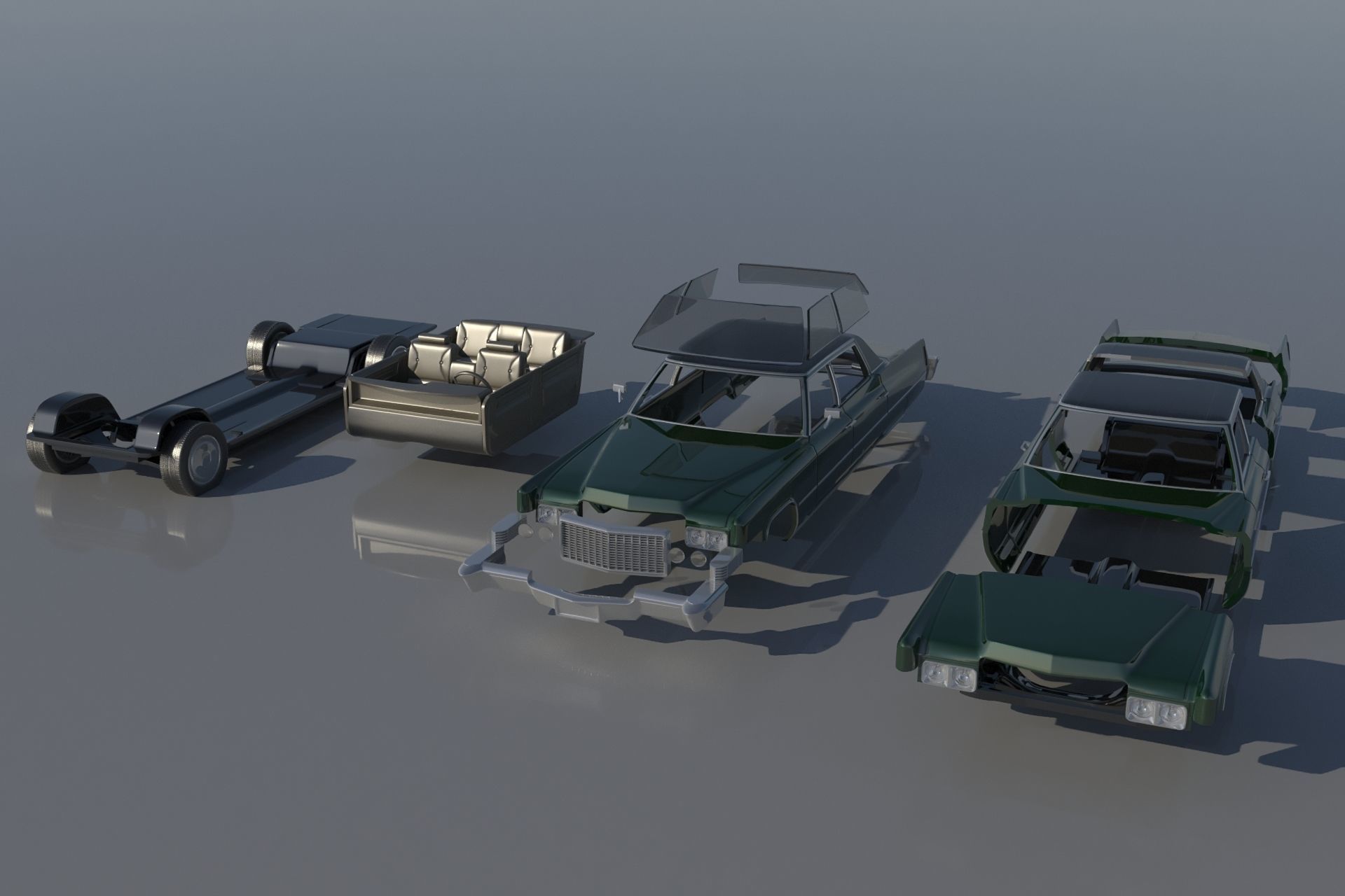 Cadillac FLeetwood Brougham 1970 3D print model_19