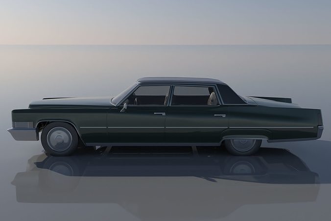 Cadillac FLeetwood Brougham 1970 3D print model 3