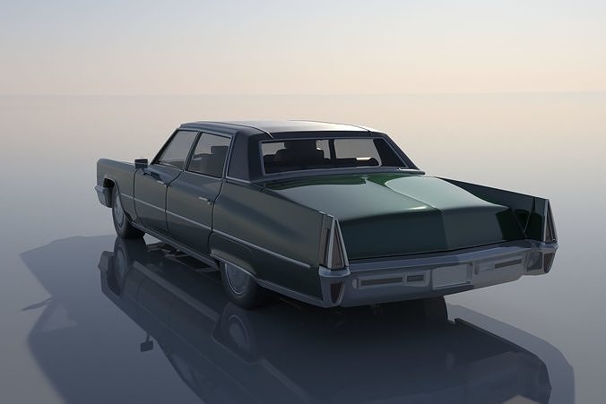Cadillac FLeetwood Brougham 1970 3D print model 4