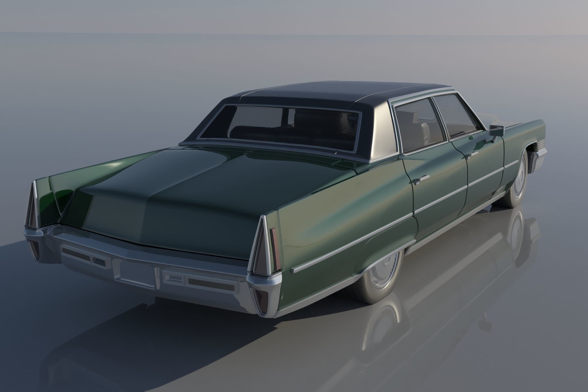Cadillac FLeetwood Brougham 1970 3D print model_4