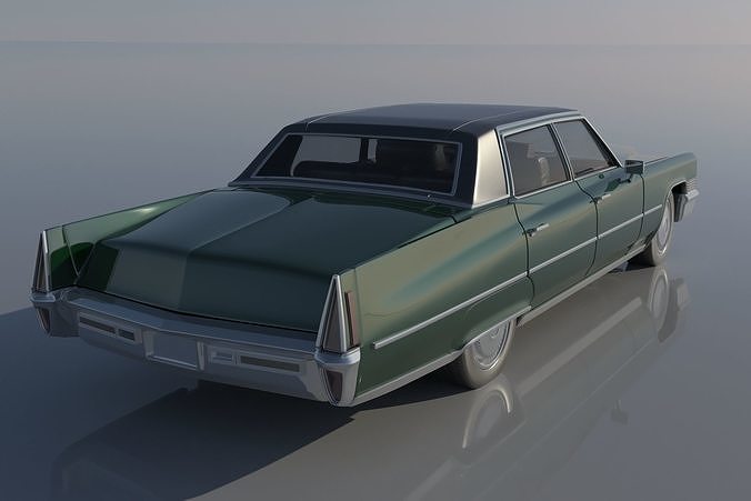Cadillac FLeetwood Brougham 1970 3D print model 5