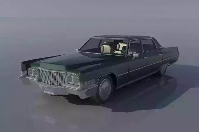 Cadillac FLeetwood Brougham 1970 3D print model