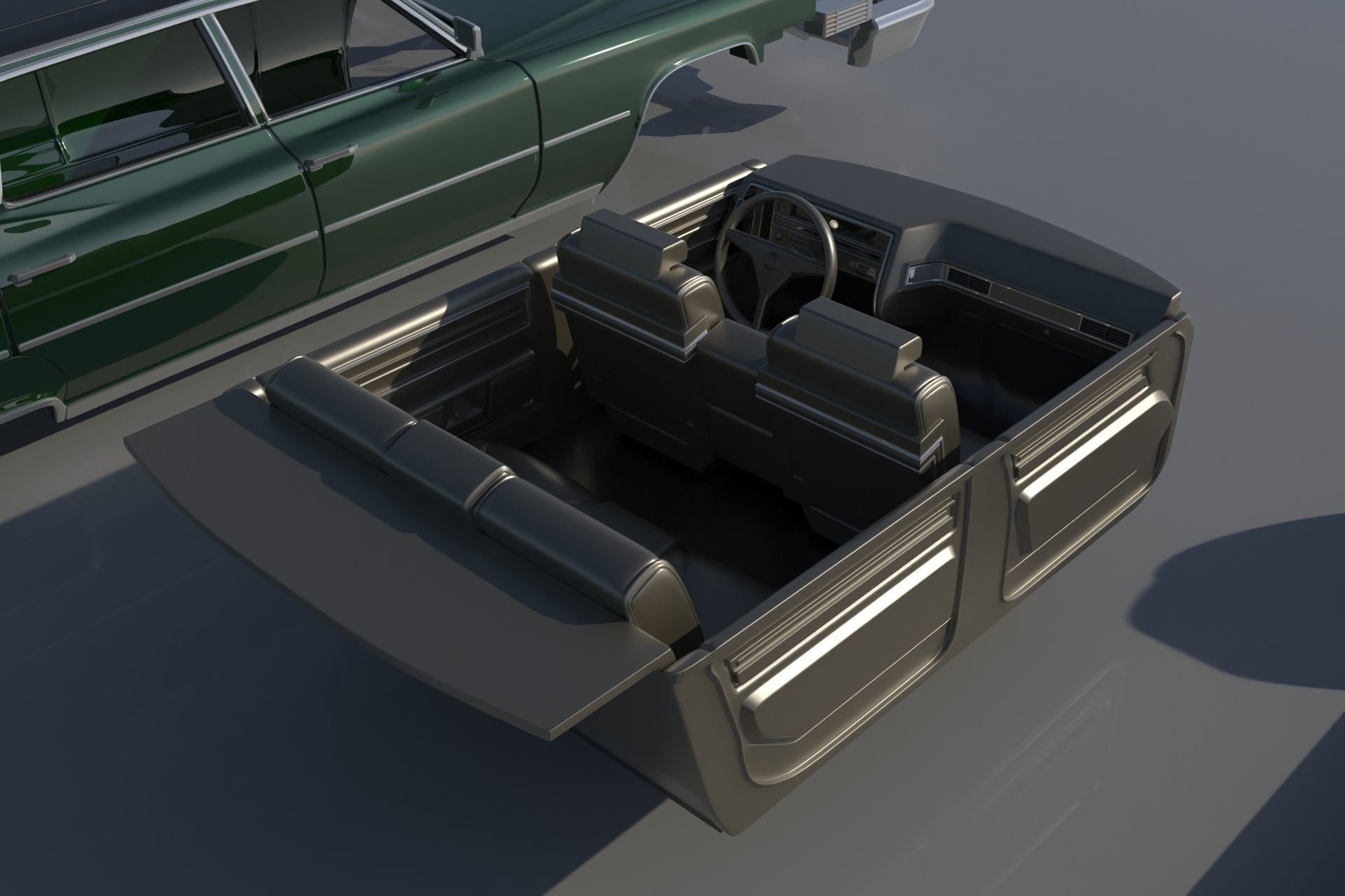 Cadillac FLeetwood Brougham 1970 3D print model_23