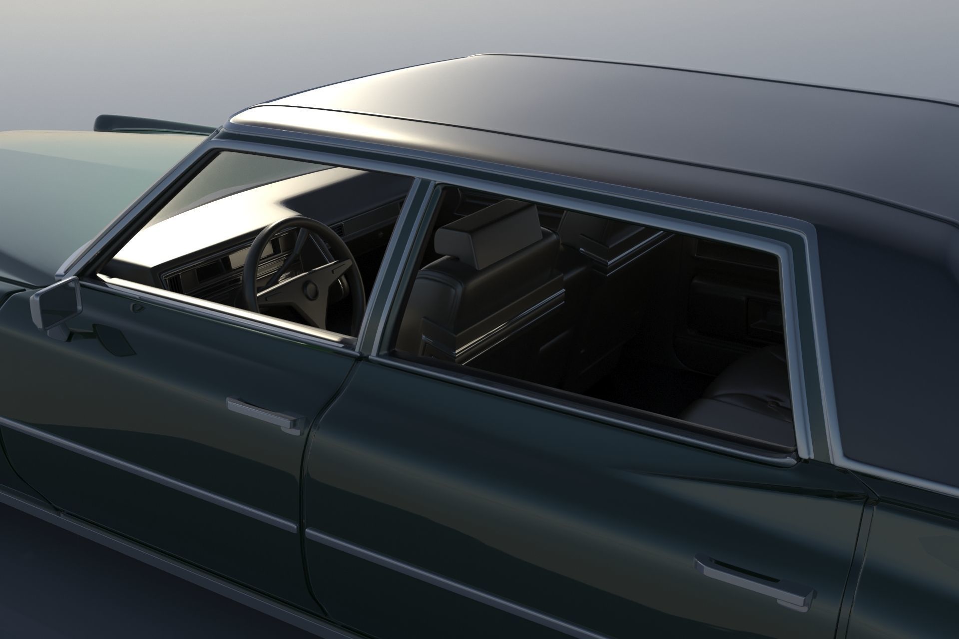 Cadillac FLeetwood Brougham 1970 3D print model_10