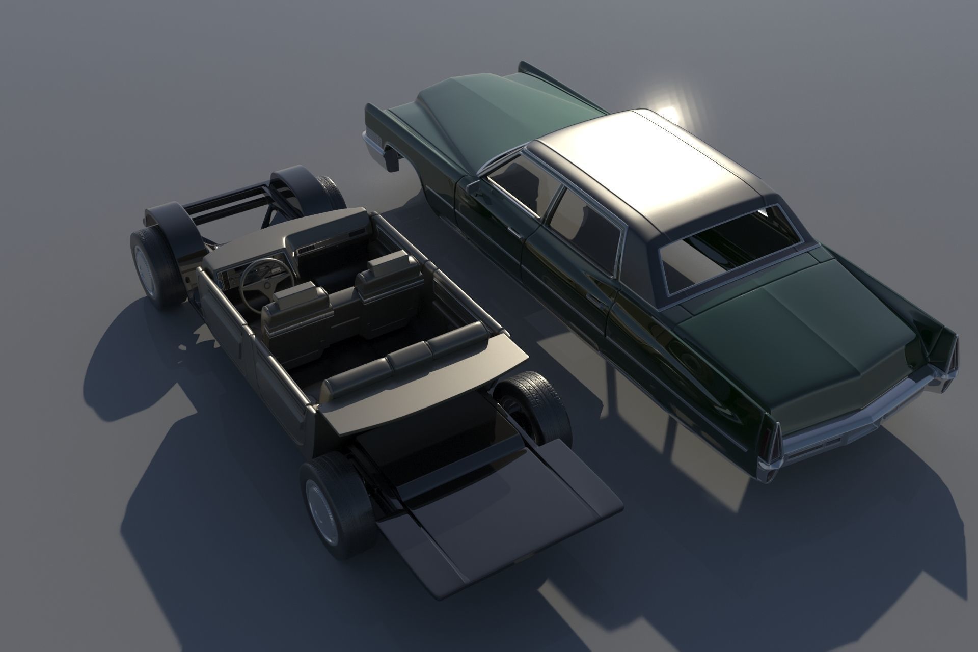 Cadillac FLeetwood Brougham 1970 3D print model_18