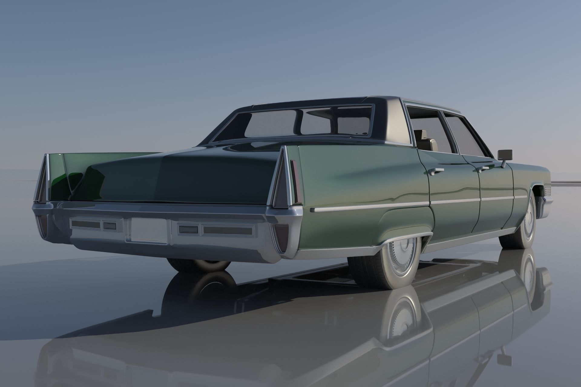 Cadillac FLeetwood Brougham 1970 3D print model_12