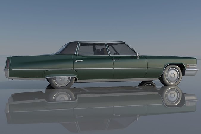 Cadillac FLeetwood Brougham 1970 3D print model 6