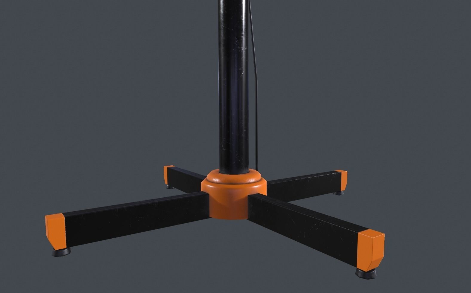 Floor fan Low-poly 3D model_14