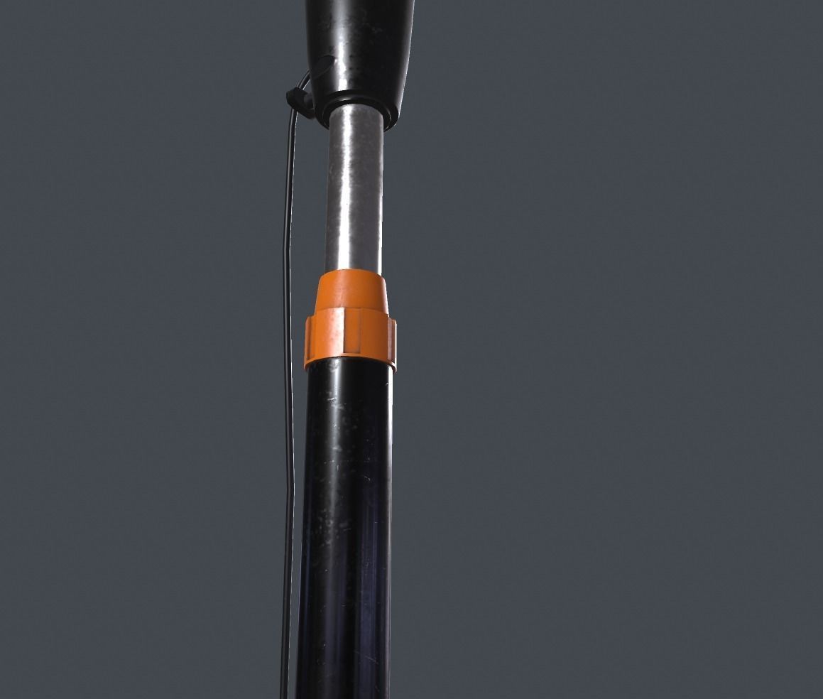 Floor fan Low-poly 3D model_13