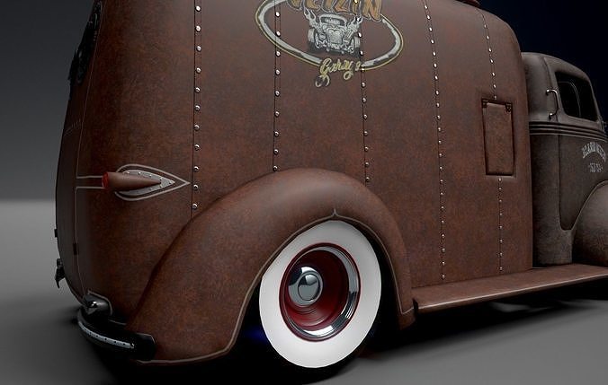 Food Truck Oldschool 3D model 2
