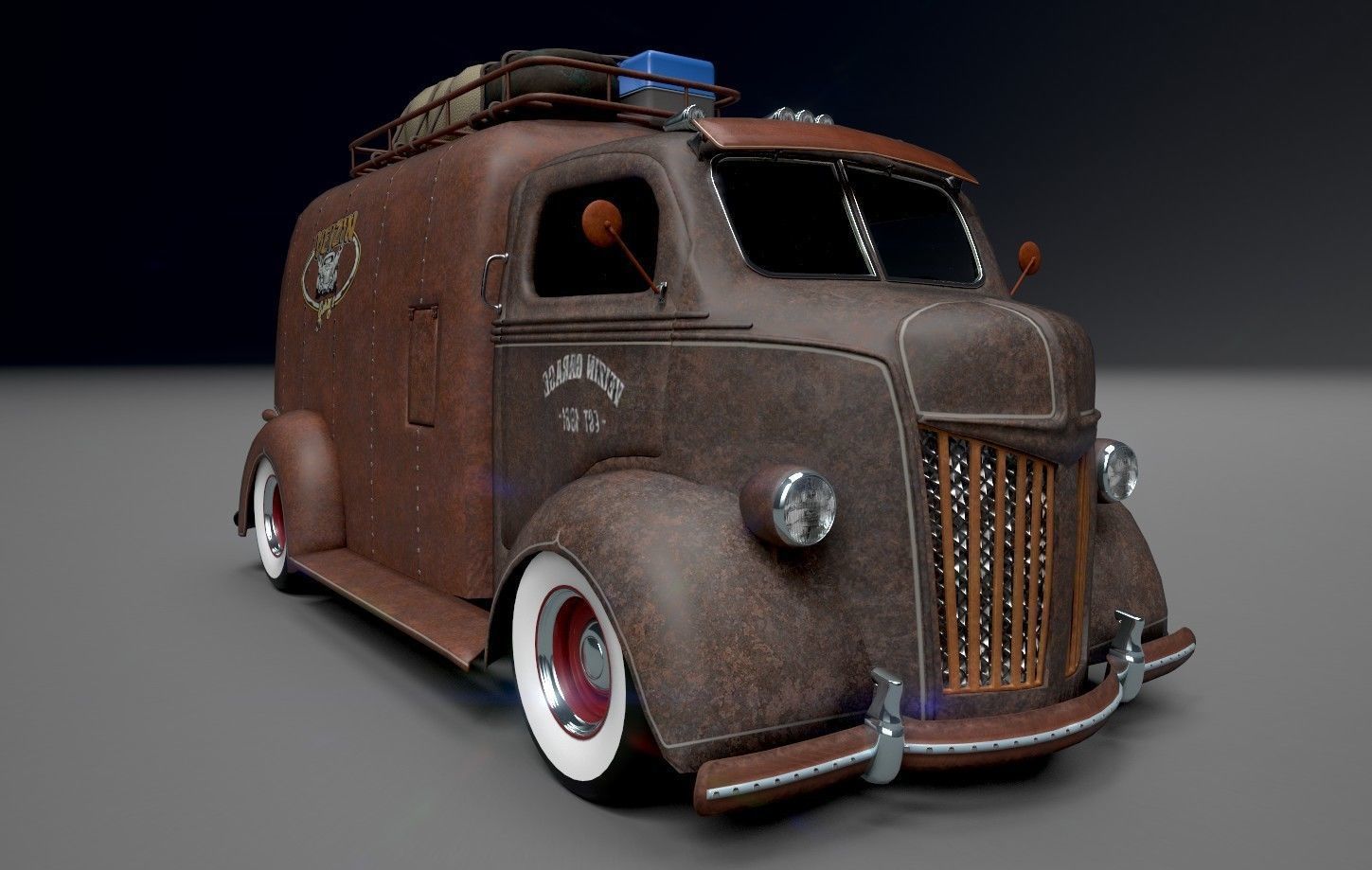 Food Truck Oldschool 3D model_3