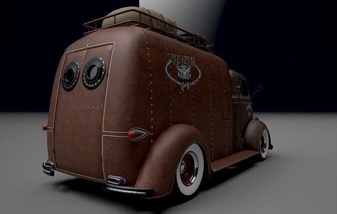 Food Truck Oldschool 3D model 6