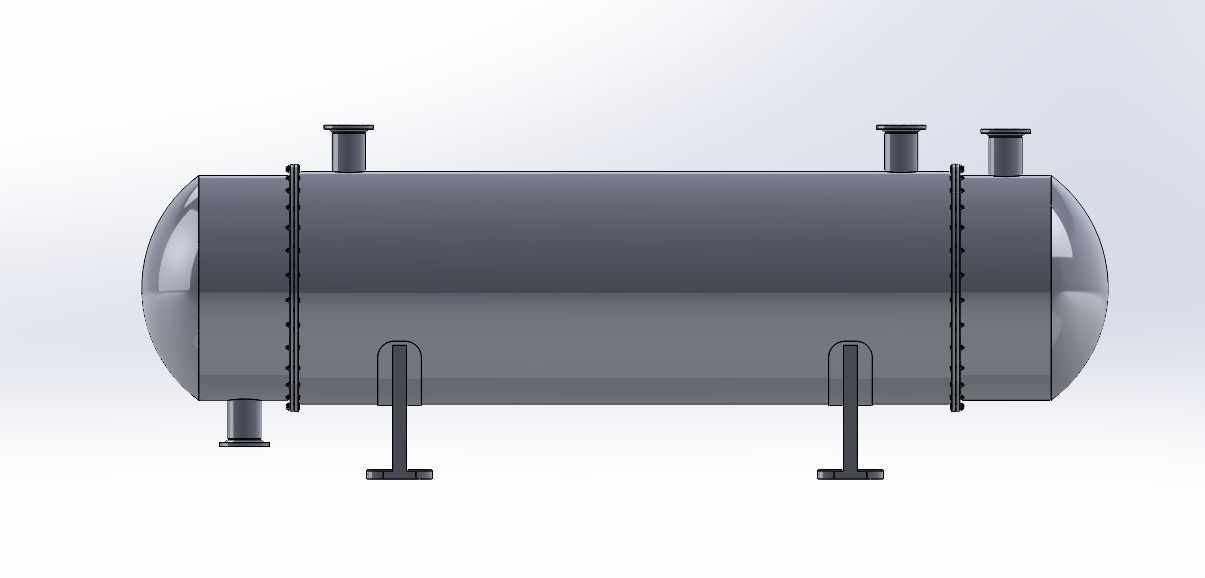 Heat exchanger model 3D model_1