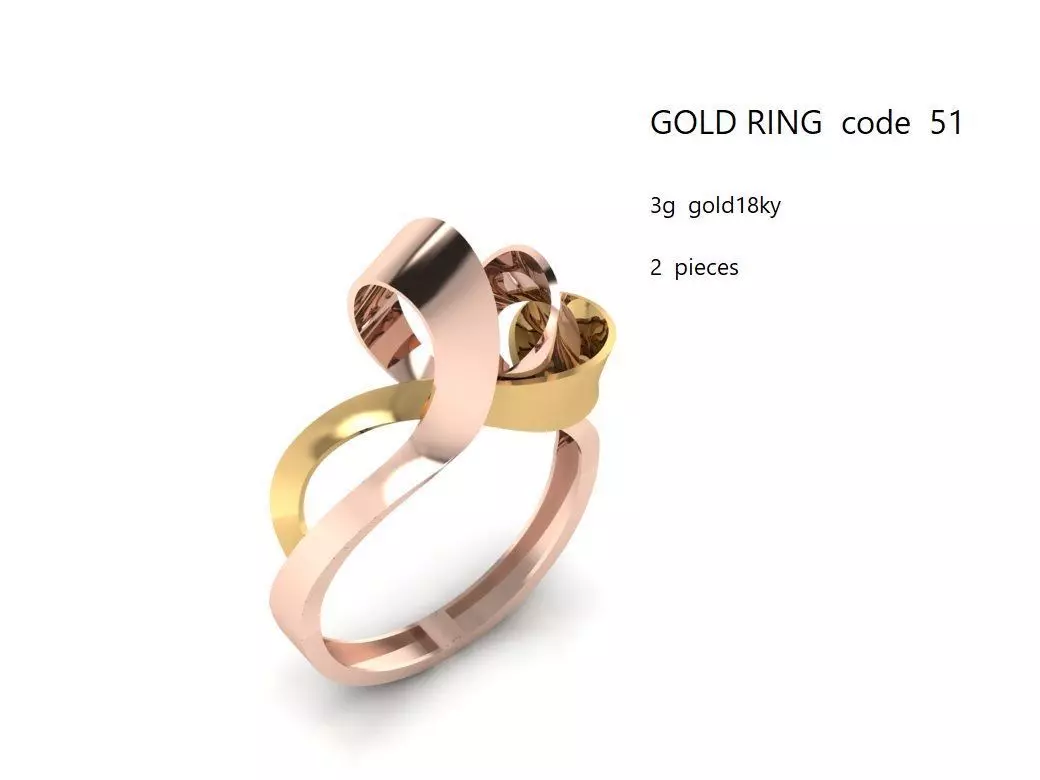 gold ring 3D print model
