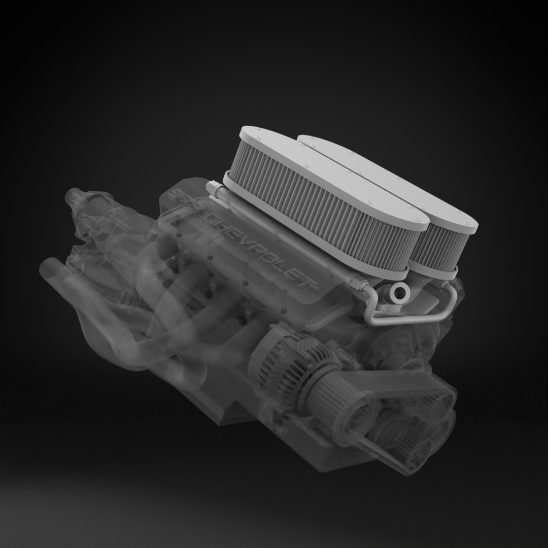 1966 CHEVROLET C10 CUSTOM TRANS KIT 3D print model_46