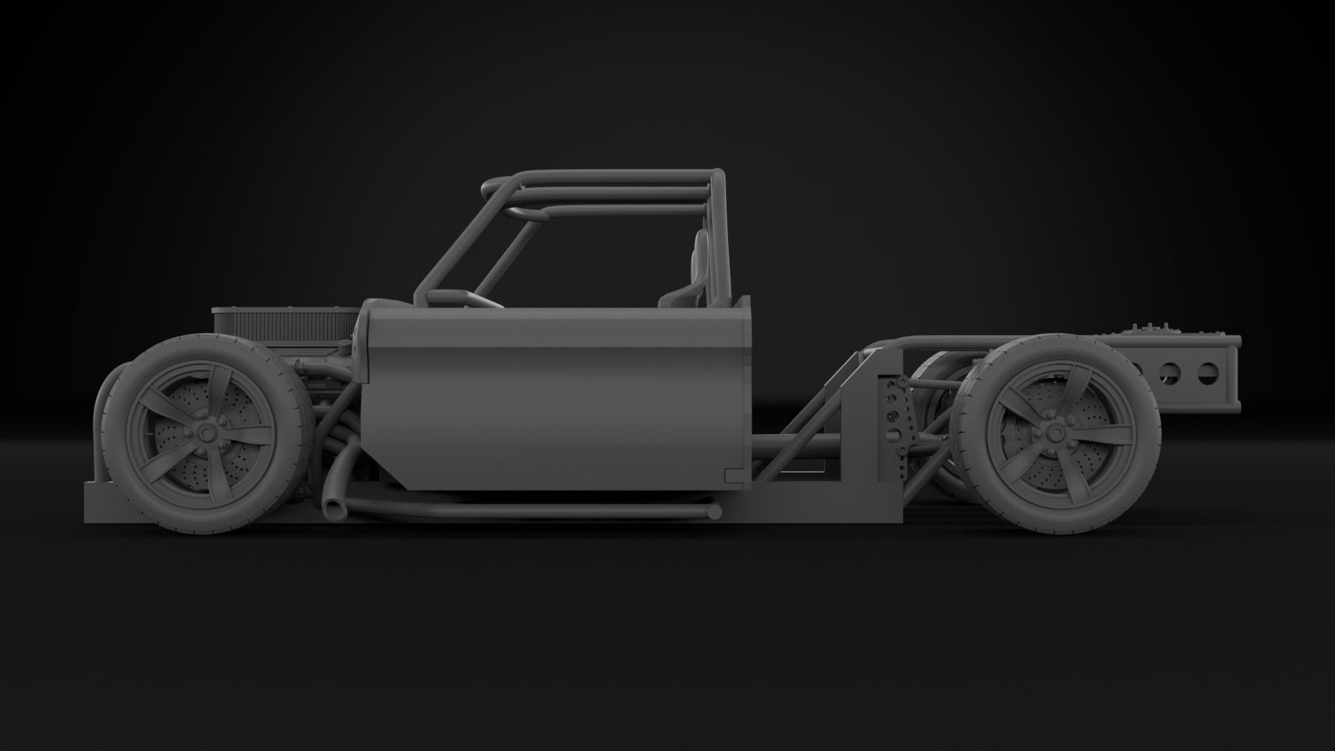 1966 CHEVROLET C10 CUSTOM TRANS KIT 3D print model_29