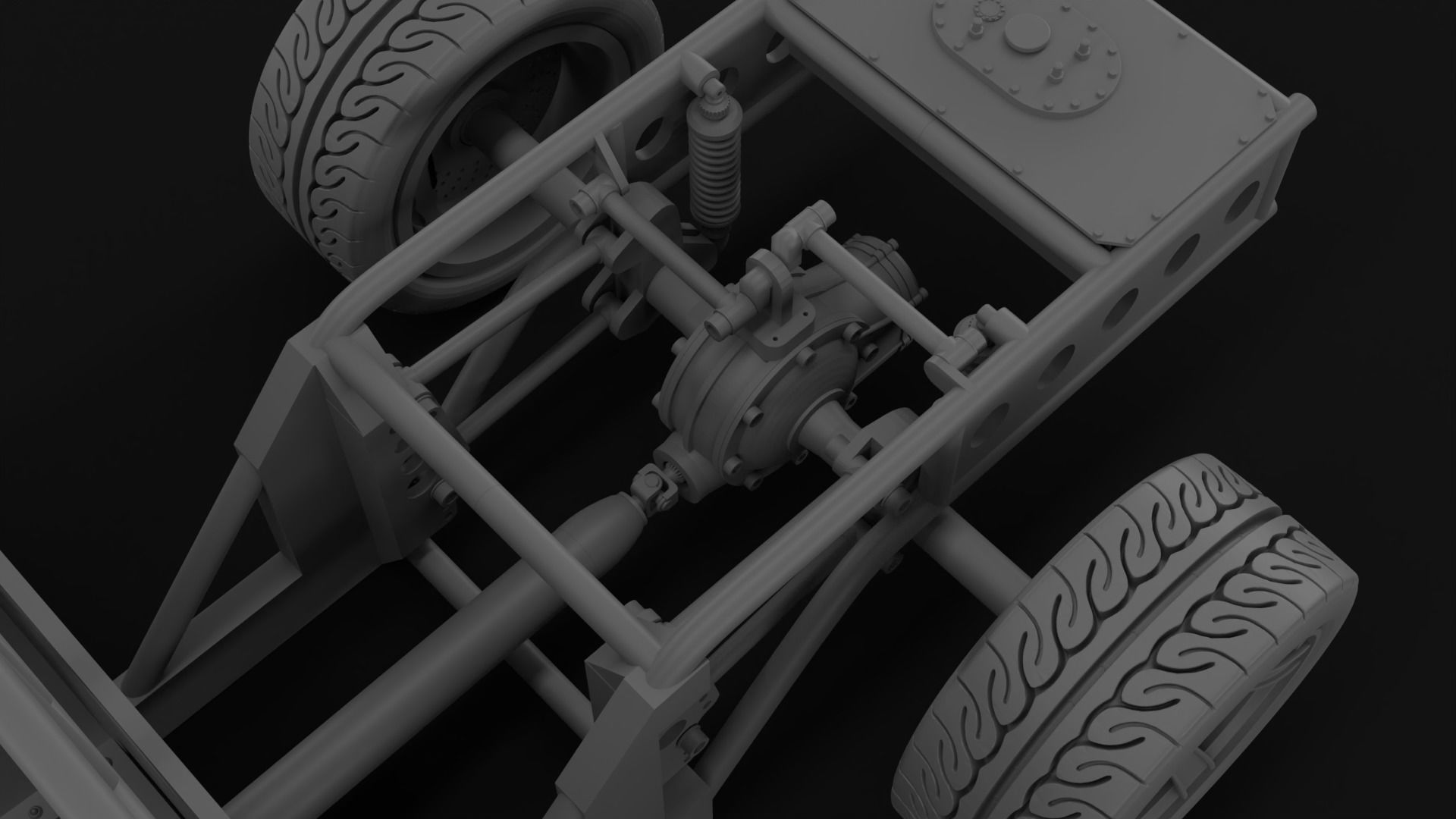 1966 CHEVROLET C10 CUSTOM TRANS KIT 3D print model_36