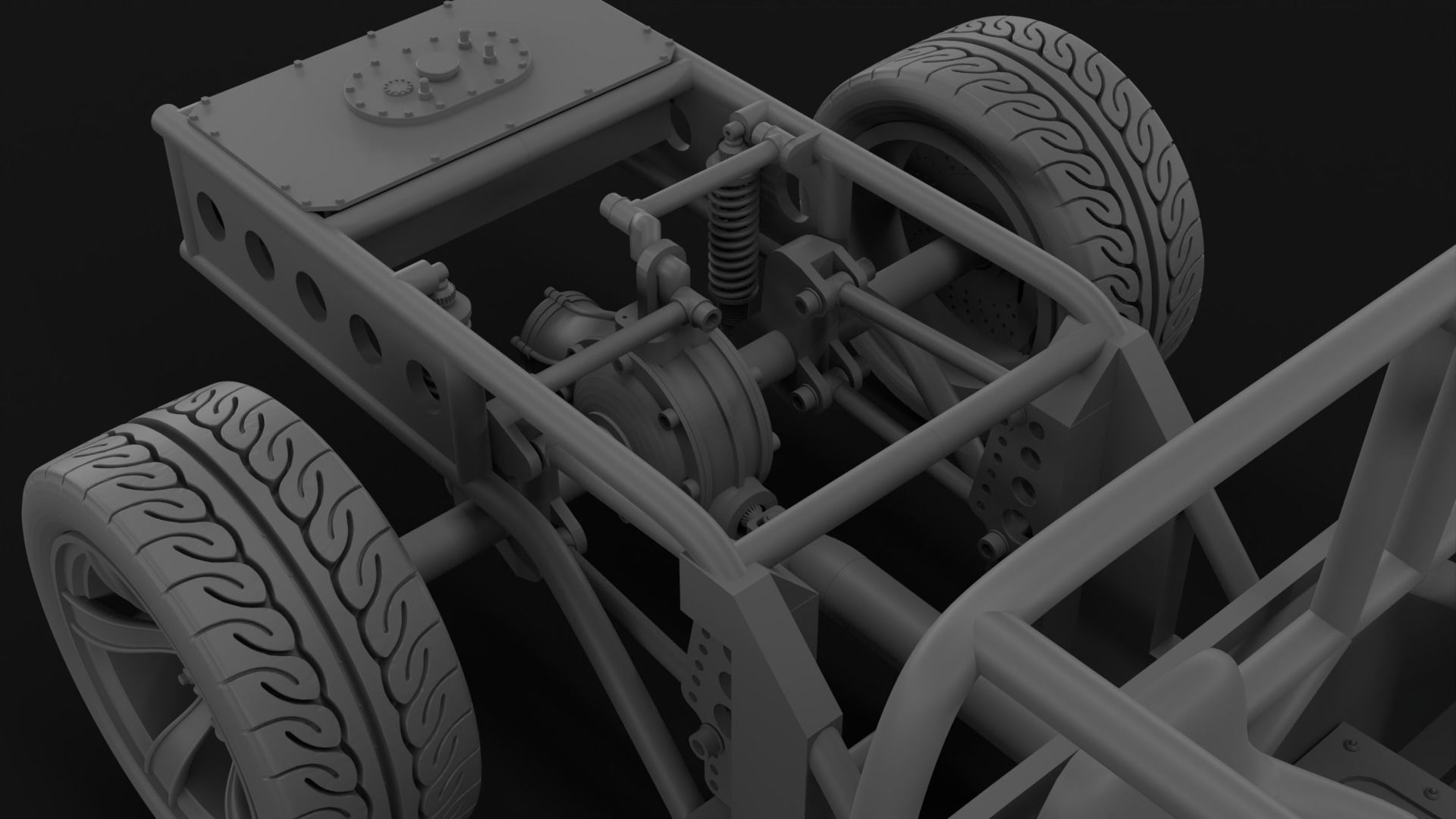 1966 CHEVROLET C10 CUSTOM TRANS KIT 3D print model_35