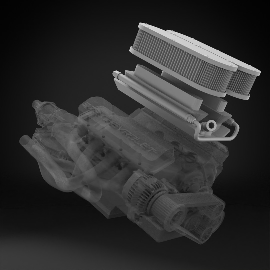 1966 CHEVROLET C10 CUSTOM TRANS KIT 3D print model_43