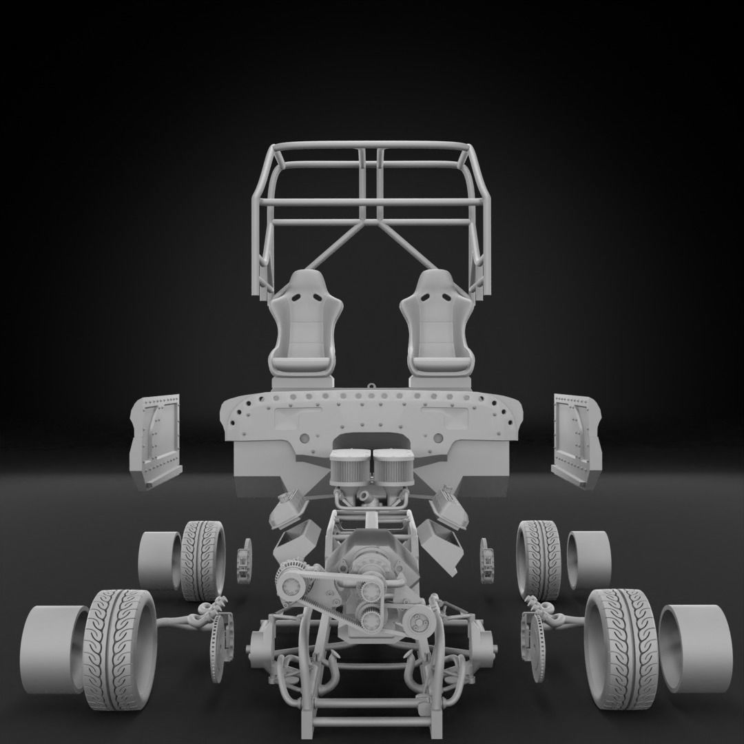 1966 CHEVROLET C10 CUSTOM TRANS KIT 3D print model_6