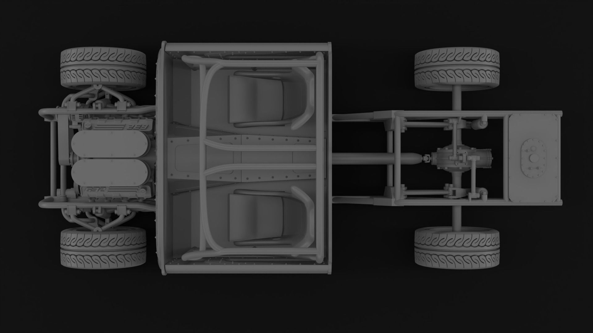 1966 CHEVROLET C10 CUSTOM TRANS KIT 3D print model_23