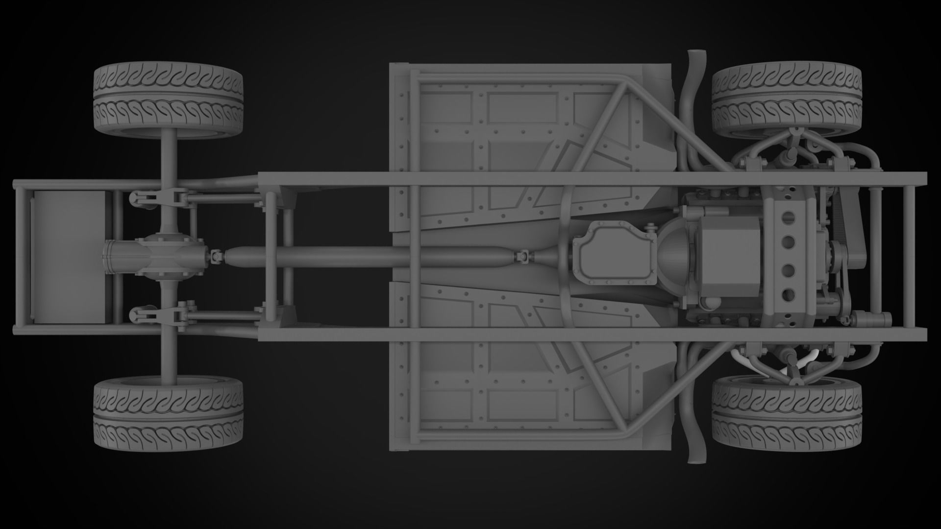 1966 CHEVROLET C10 CUSTOM TRANS KIT 3D print model_28