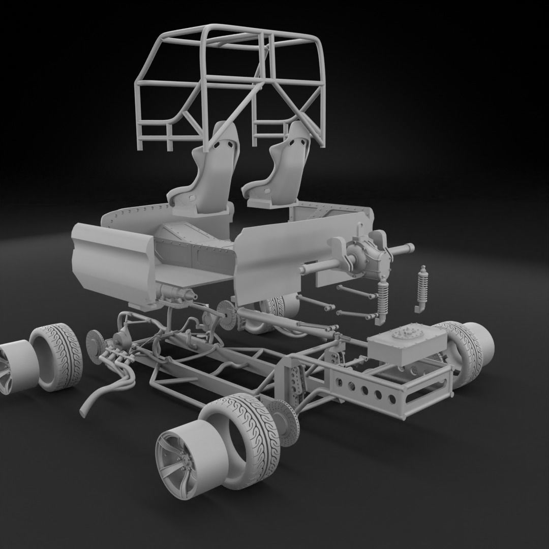 1966 CHEVROLET C10 CUSTOM TRANS KIT 3D print model_7