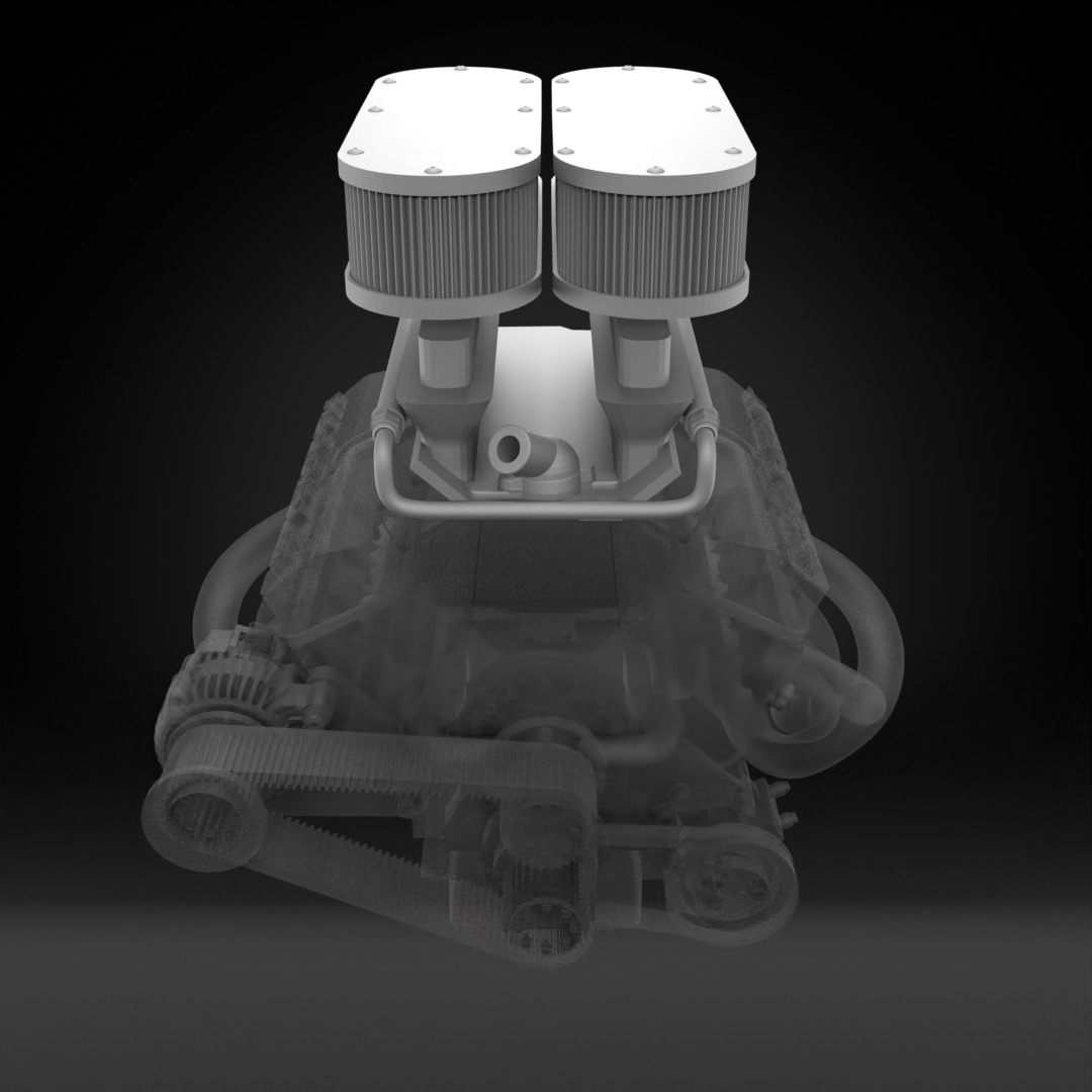 1966 CHEVROLET C10 CUSTOM TRANS KIT 3D print model_42