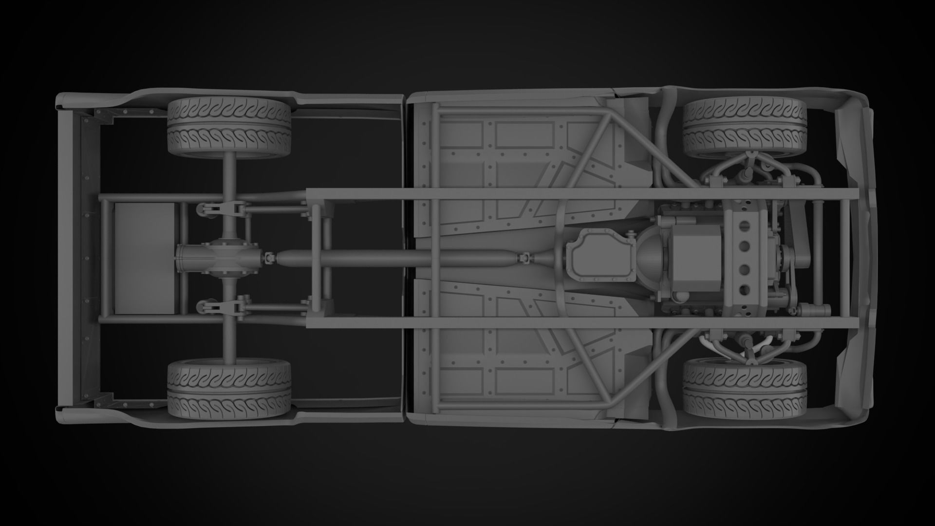 1966 CHEVROLET C10 CUSTOM TRANS KIT 3D print model_32