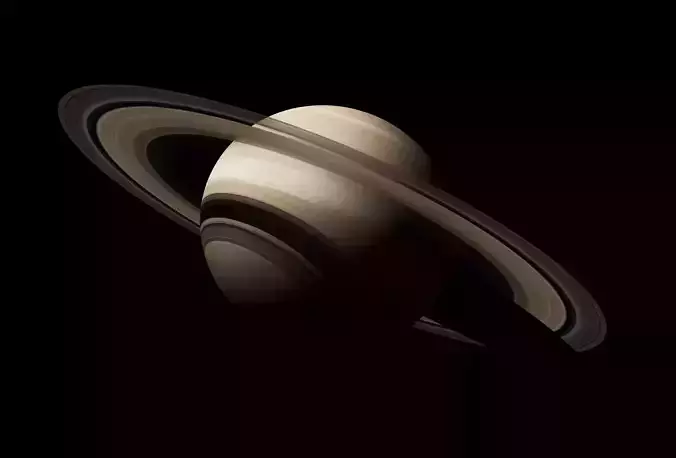 Planet Saturn 3D model