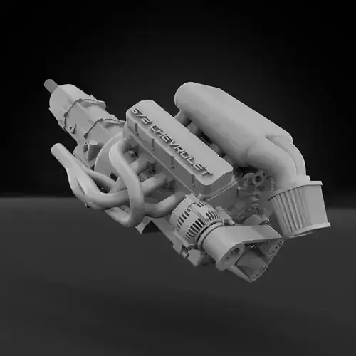 572 Big Block Chevrolet 3D print model