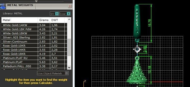 luxurious set long earring and pendant brush with stones 3D Model Collection_27