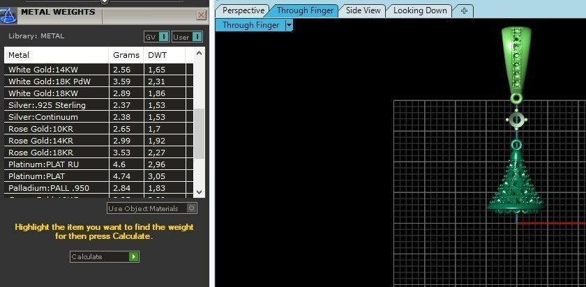 luxurious set long earring and pendant brush with stones 3D Model Collection_18