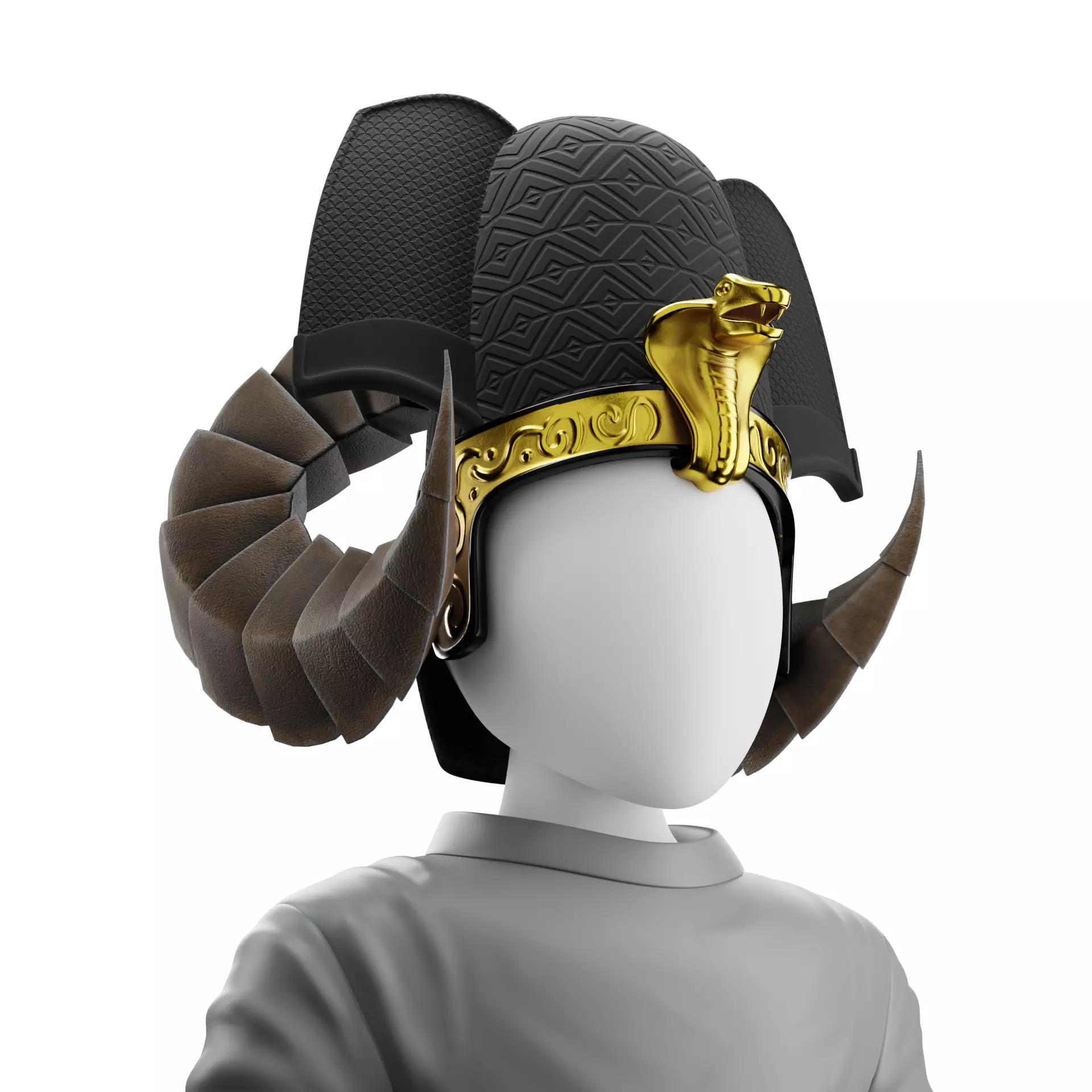 Pharaoh Hat 01 - SciFi Character Design Low-poly 3D model Low-poly 3D model