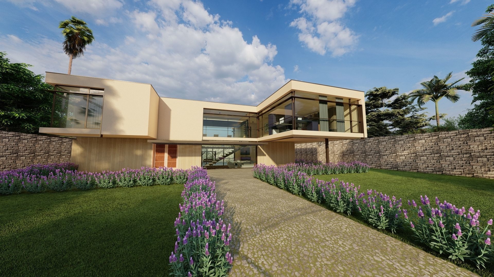 Happy Little Villa 3D model_2