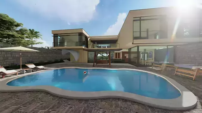 Happy Little Villa 3D model