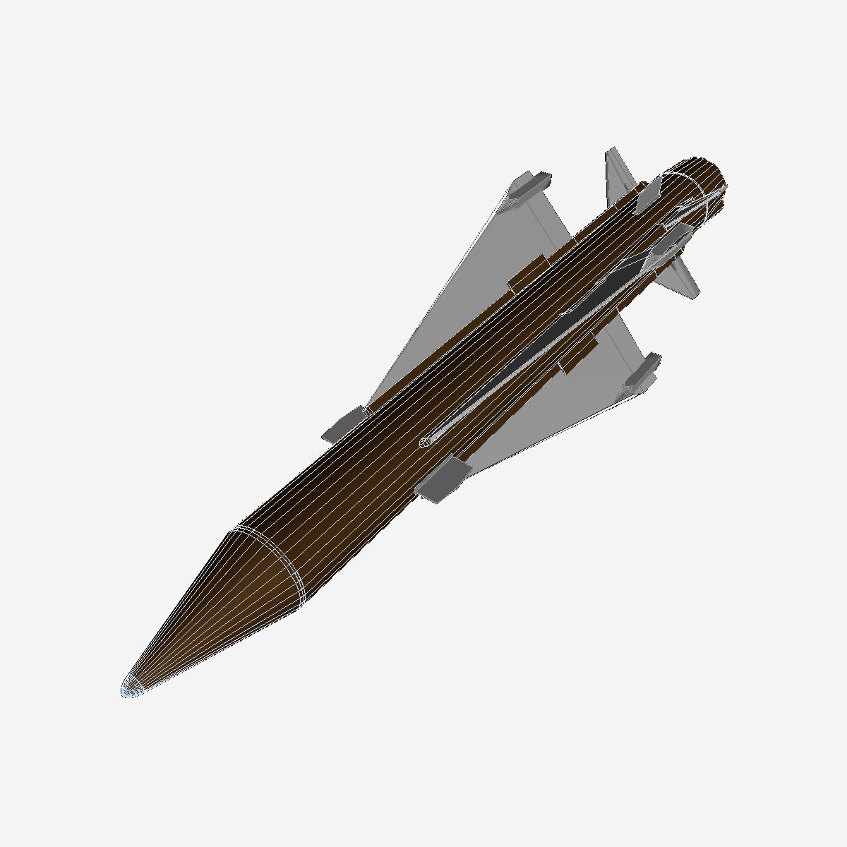 Sea Wolf Missile 3D model_11