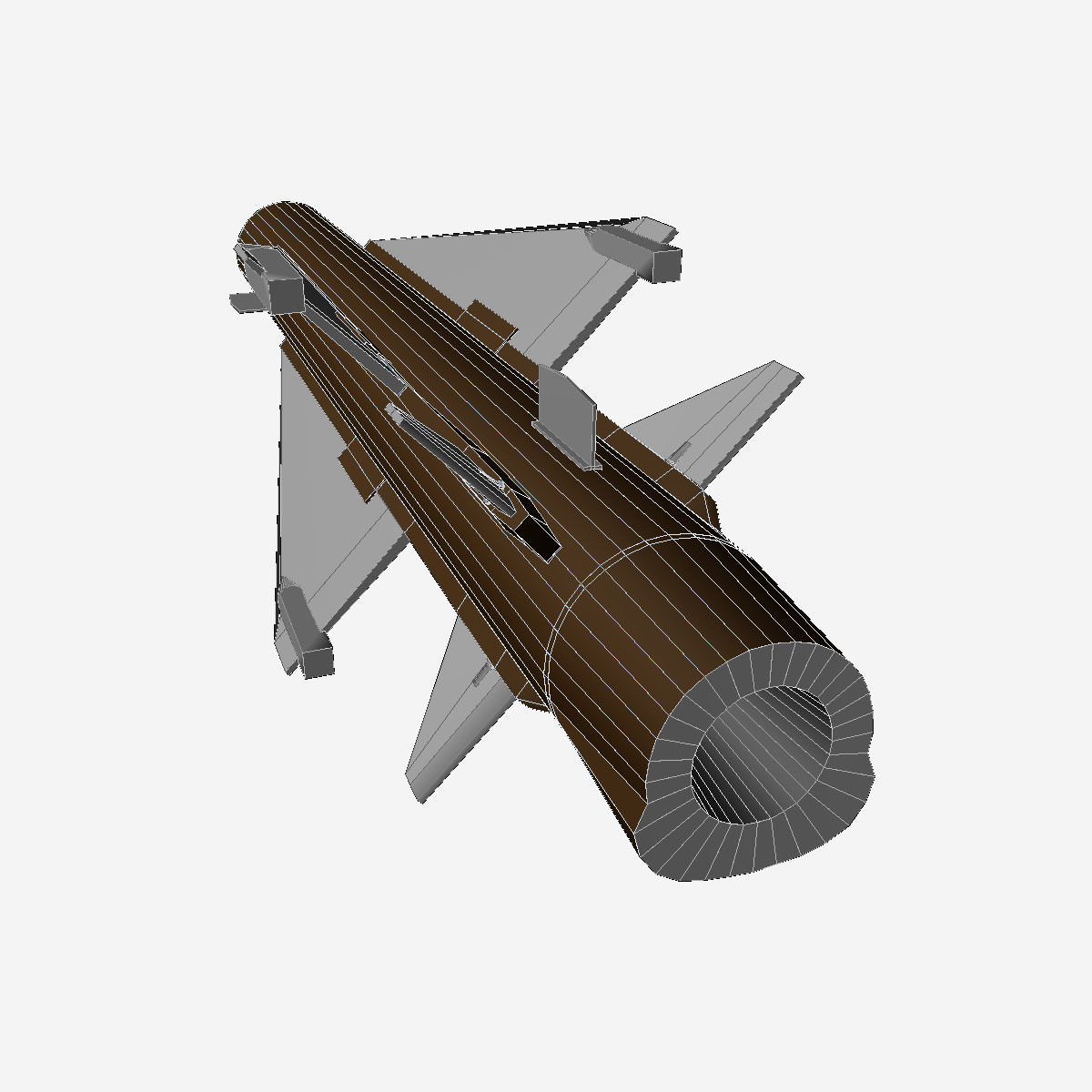 Sea Wolf Missile 3D model_9