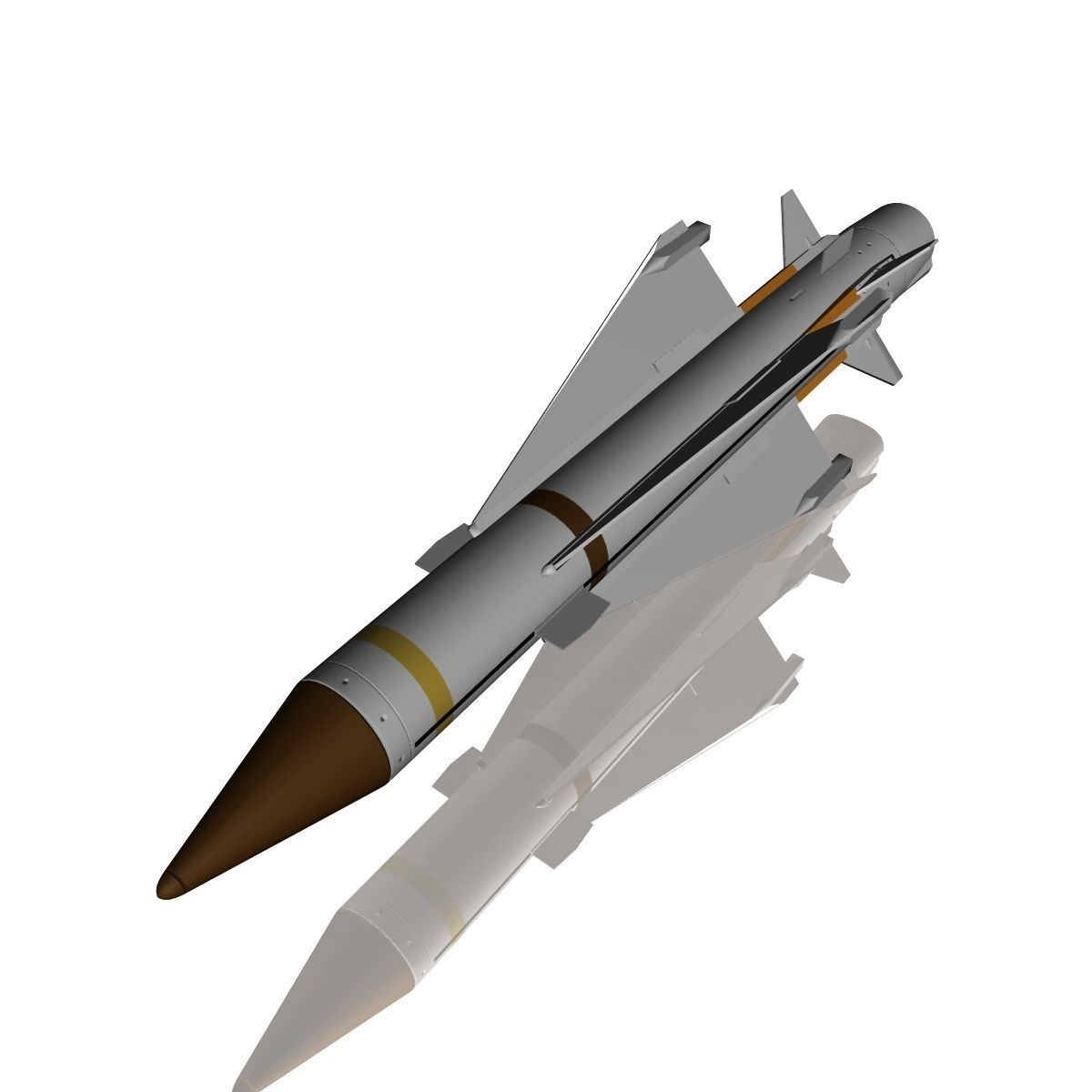 Sea Wolf Missile 3D model_2
