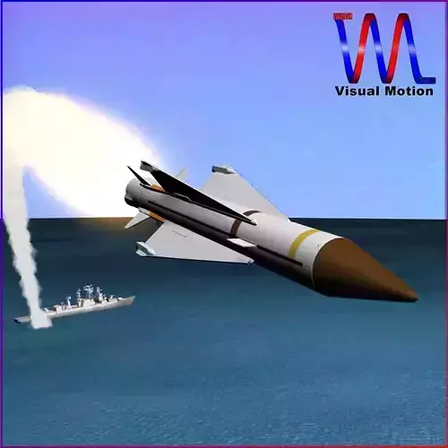 Sea Wolf Missile 3D model