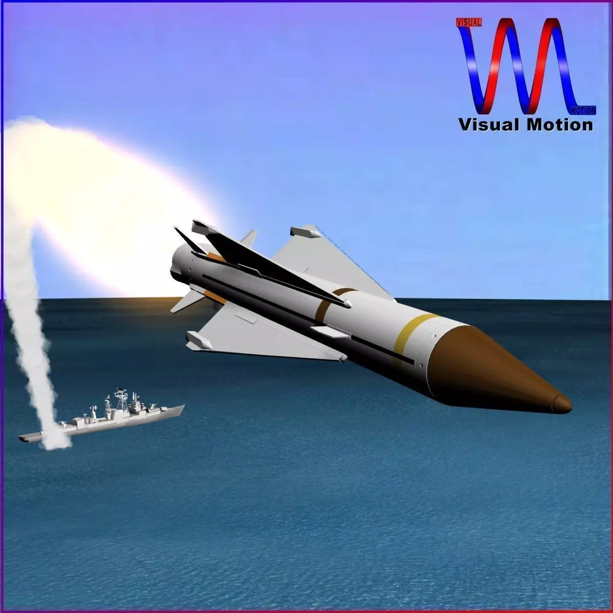 Sea Wolf Missile 3D model_0