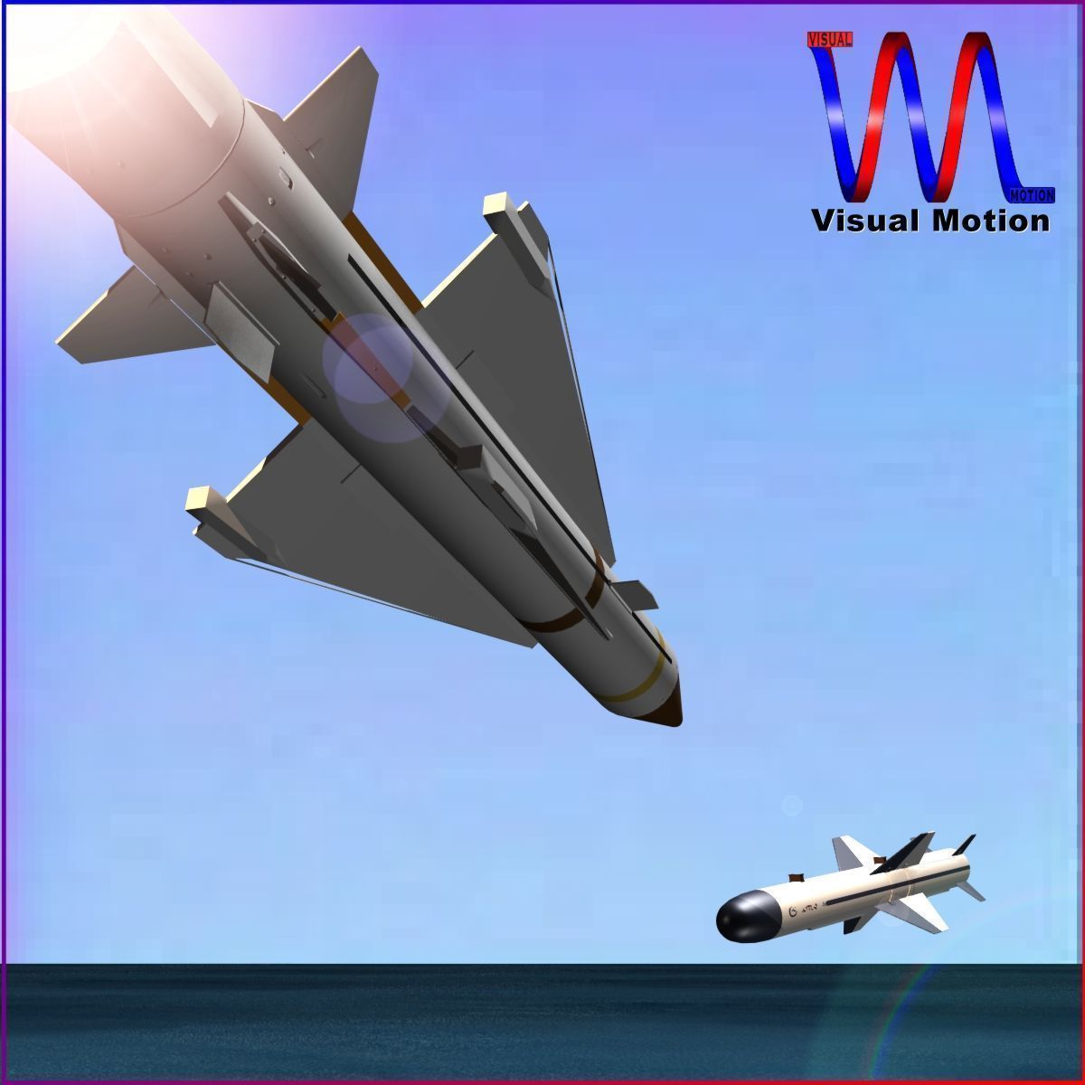 Sea Wolf Missile 3D model_1