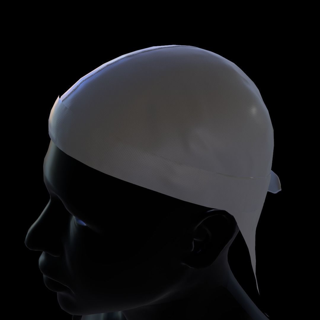 Durag headband 3D model_3