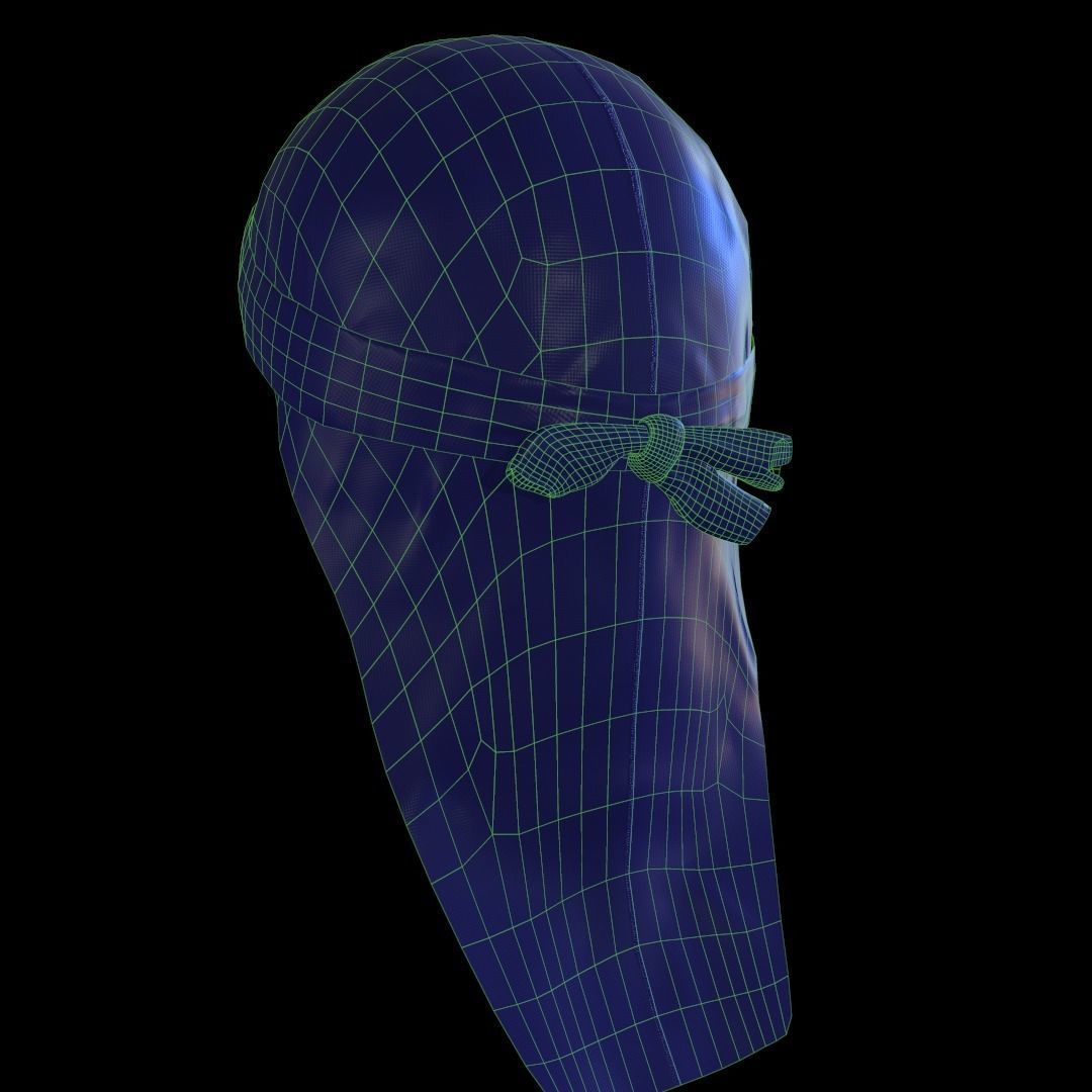 Durag headband 3D model_2