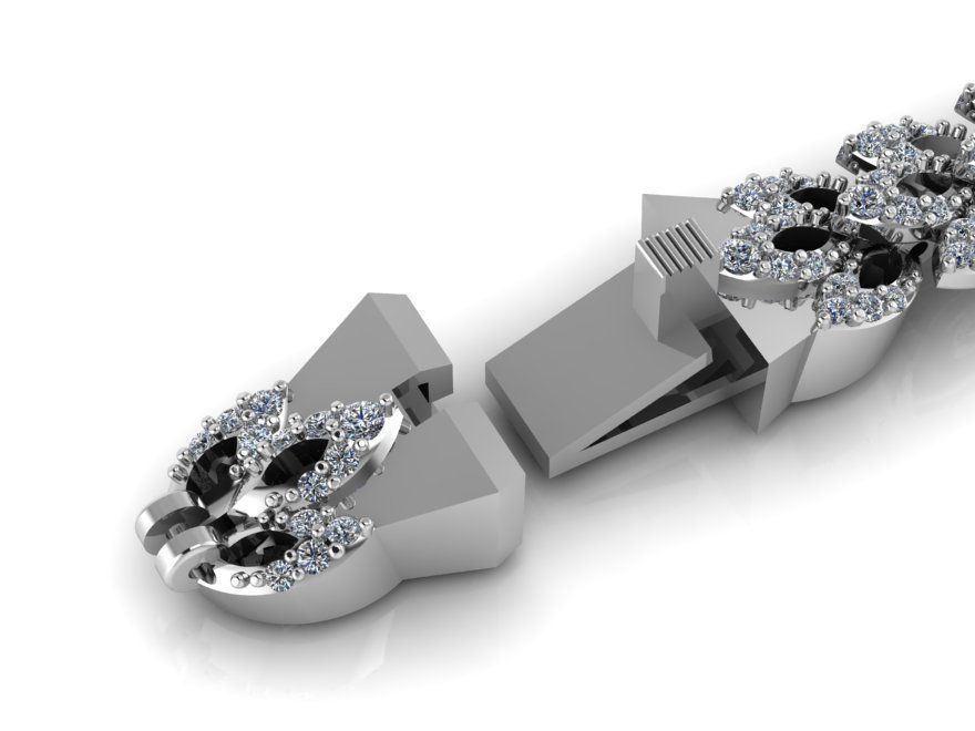 leaf bracelet 321 3D print model_2