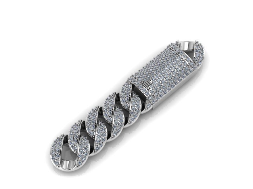 cuban bracelet 322 3D print model_2