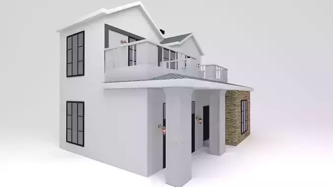 California House low poly