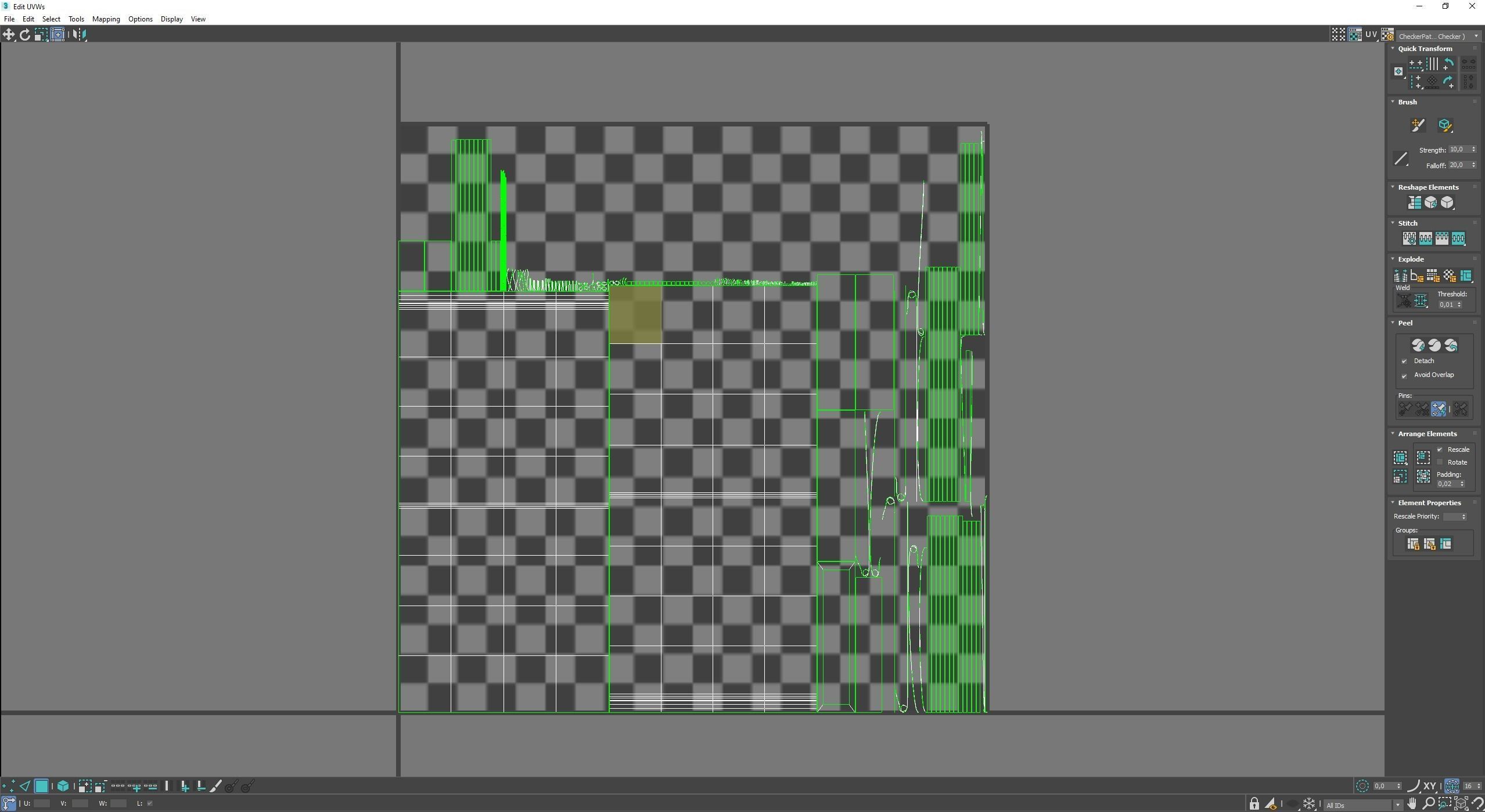 Market Stall Cotton Low-poly 3D model_9