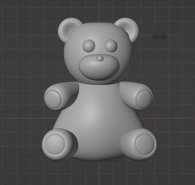 Brown and cute Teddy Bear - Model 3d 3D model_5